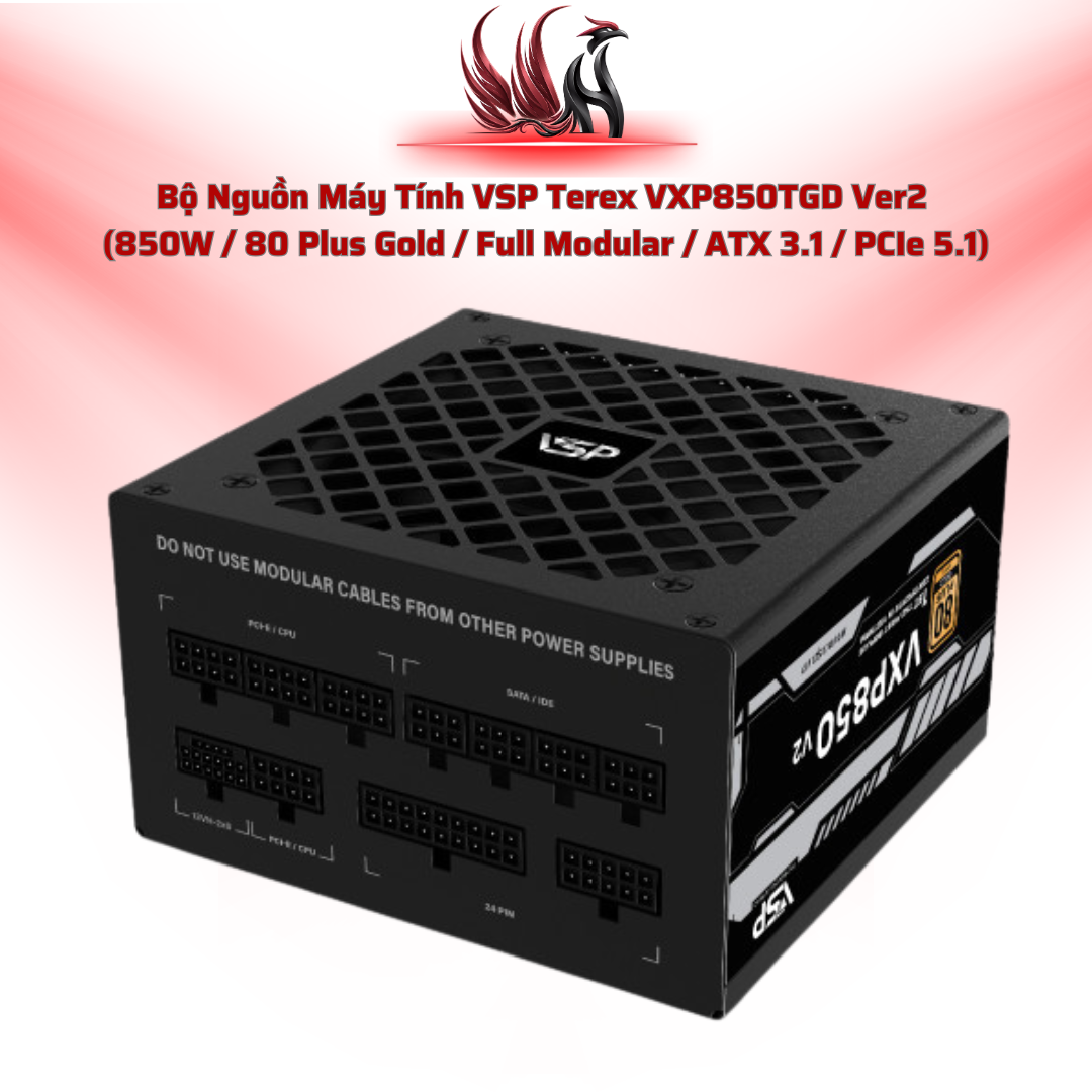 Nguồn VSP VXP850TGD V2 850W Gold – Full Modular, ATX 3.1 | HOCO STORE PC