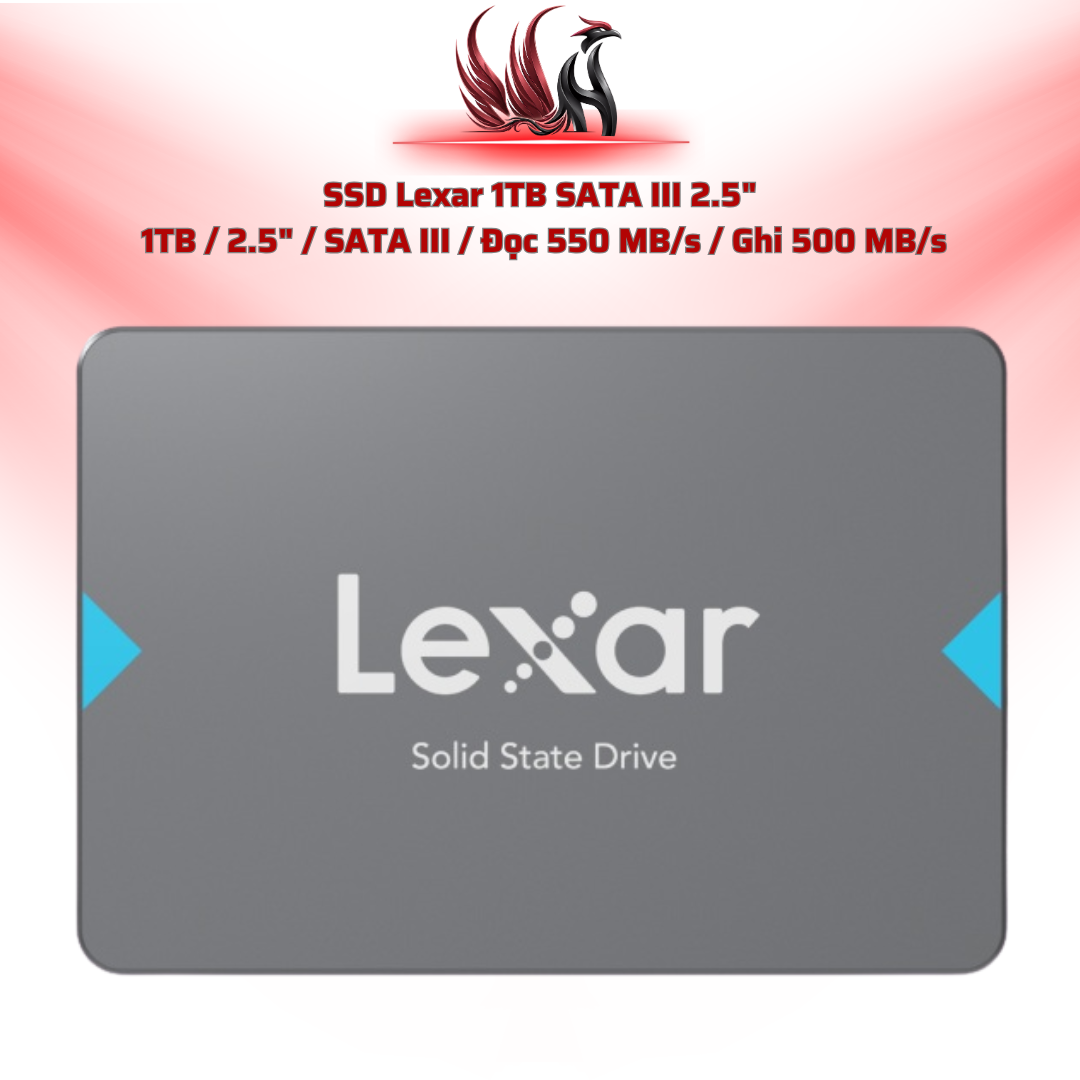 SSD Lexar 1TB SATA III 2.5"  1TB / 2.5" / SATA III / Đọc 550 MB/s / Ghi 500 MB/s | HOCO STORE PC