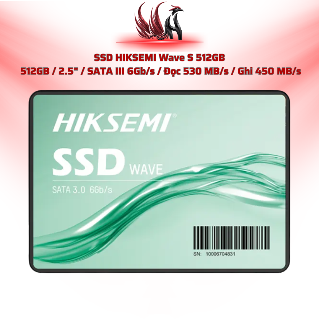 SSD HIKSEMI Wave S 512GB  512GB / 2.5" / SATA III 6Gb/s / Đọc 530 MB/s / Ghi 450 MB/s | HOCO STORE PC