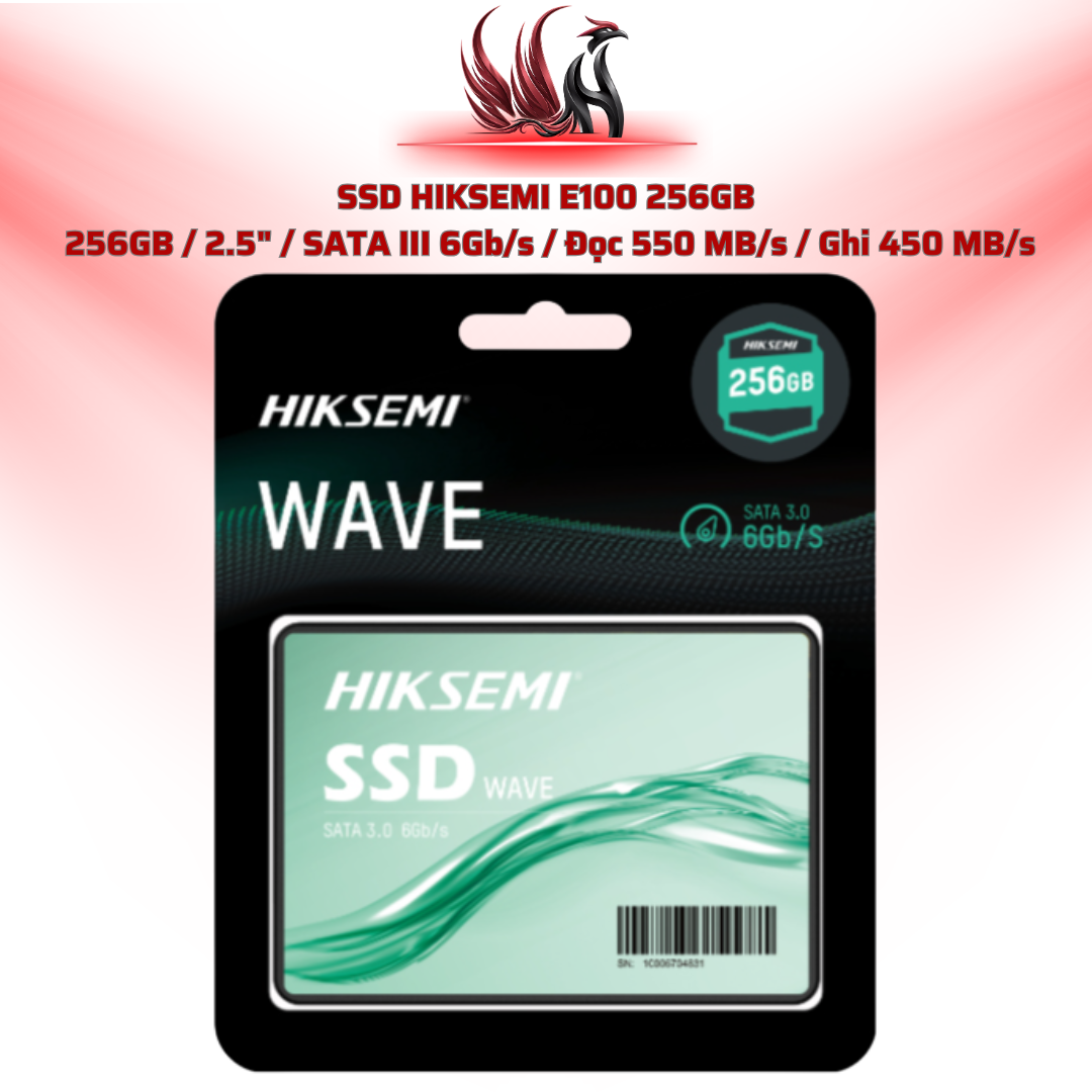 SSD HIKSEMI E100 256GB  256GB / 2.5" / SATA III 6Gb/s / Đọc 550 MB/s / Ghi 450 MB/s | HOCO STORE PC