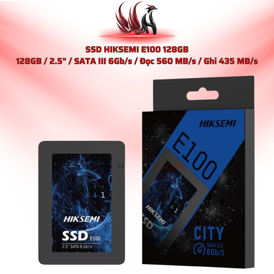 SSD HIKSEMI E100 128GB  128GB / 2.5" / SATA III 6Gb/s / Đọc 560 MB/s / Ghi 435 MB/s  | HOCO STORE PC