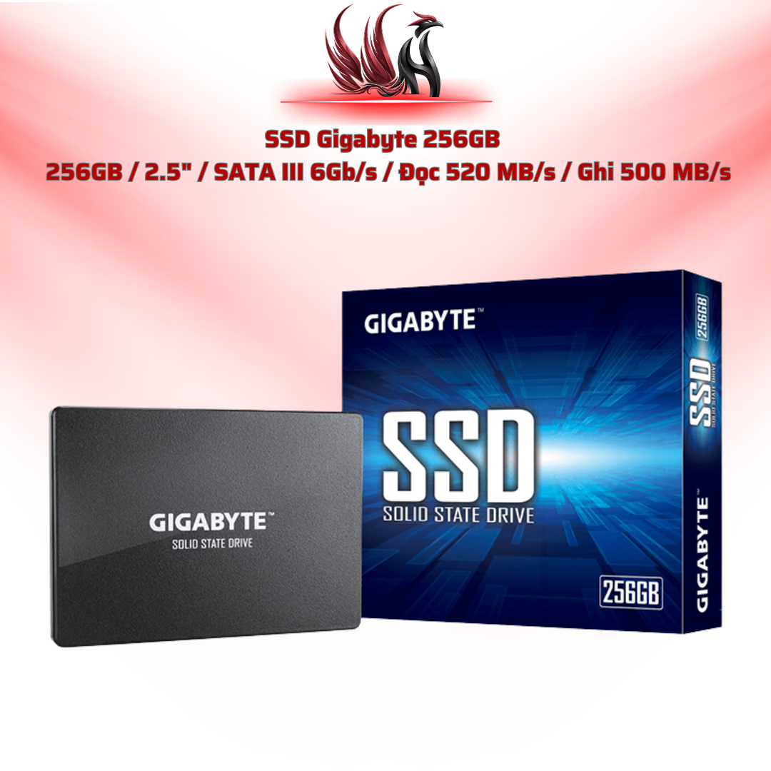 SSD Gigabyte 256GB   256GB / 2.5" / SATA III 6Gb/s / Đọc 520 MB/s / Ghi 500 MB/s | HOCO STORE PC
