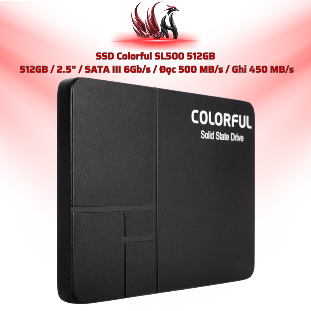 SSD Colorful SL500 512GB  512GB / 2.5" / SATA III 6Gb/s / Đọc 500 MB/s / Ghi 450 MB/s | HOCO STORE PC