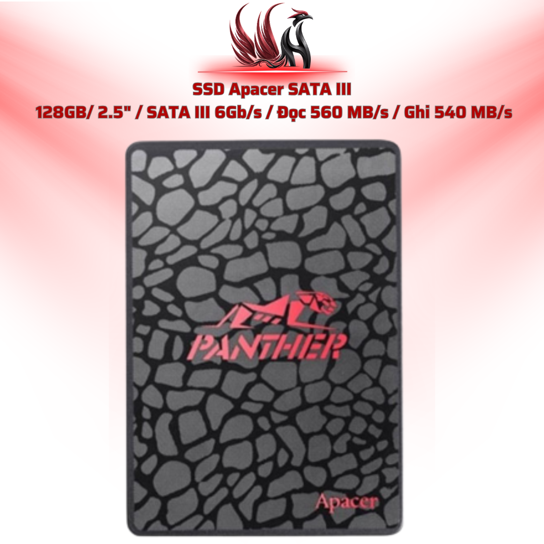 SSD Apacer AS350 128GB/ 2.5" / SATA III 6Gb/s / Đọc 560 MB/s / Ghi 540 MB/s | HOCO STORE PC