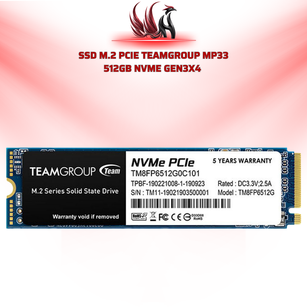 SSD TeamGroup MP33 512GB M.2 NVMe Gen3x4 | HOCO STORE PC