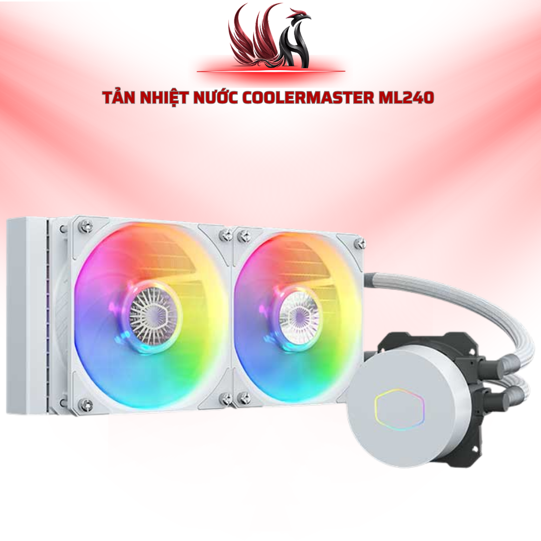 Tản Nhiệt Nước Cooler Master ML240L V2 ARGB White | HOCO STORE PC