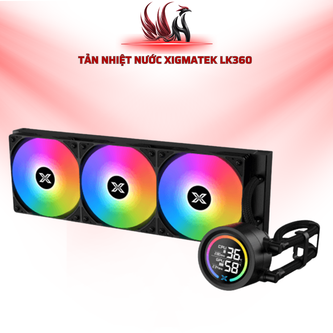 Tản Nhiệt Nước Xigmatek LK 360 Digital ARGB Màn Hình LCD | HOCO STORE PC