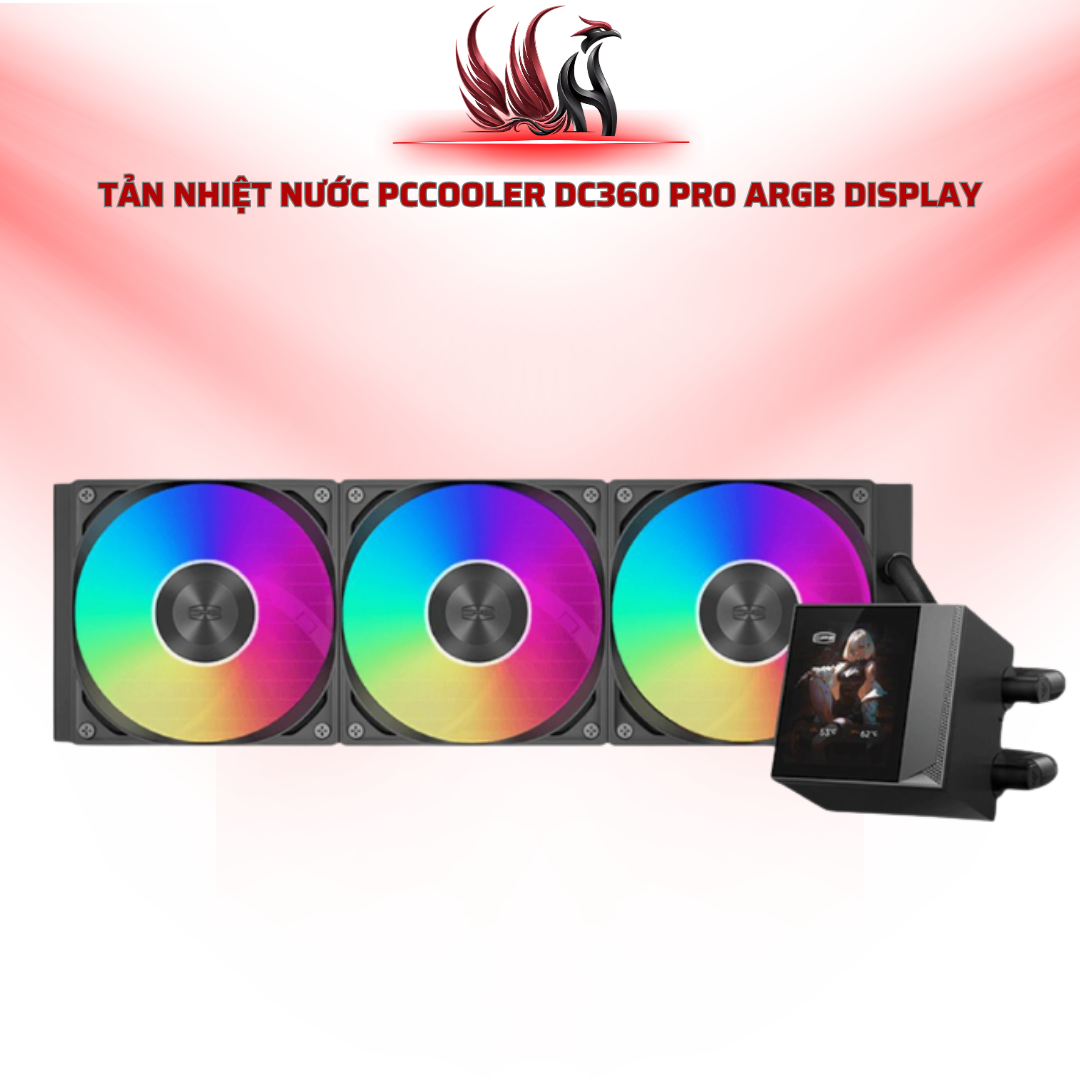 Tản Nhiệt Nước PCCOOLER DC360 Pro ARGB Display | HOCO STORE PC