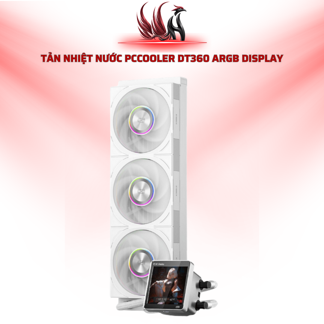 Tản Nhiệt Nước PCCOOLER DT360 ARGB Display White | HOCO STORE PC