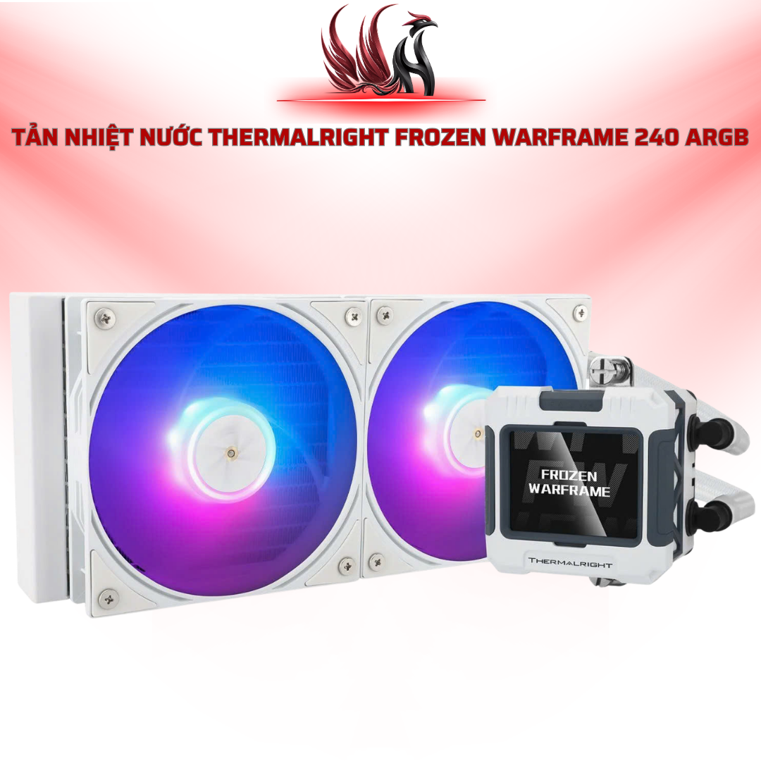 Tản Nhiệt Nước THERMALRIGHT Frozen Warframe 240 ARGB Display White | HOCO STORE PC