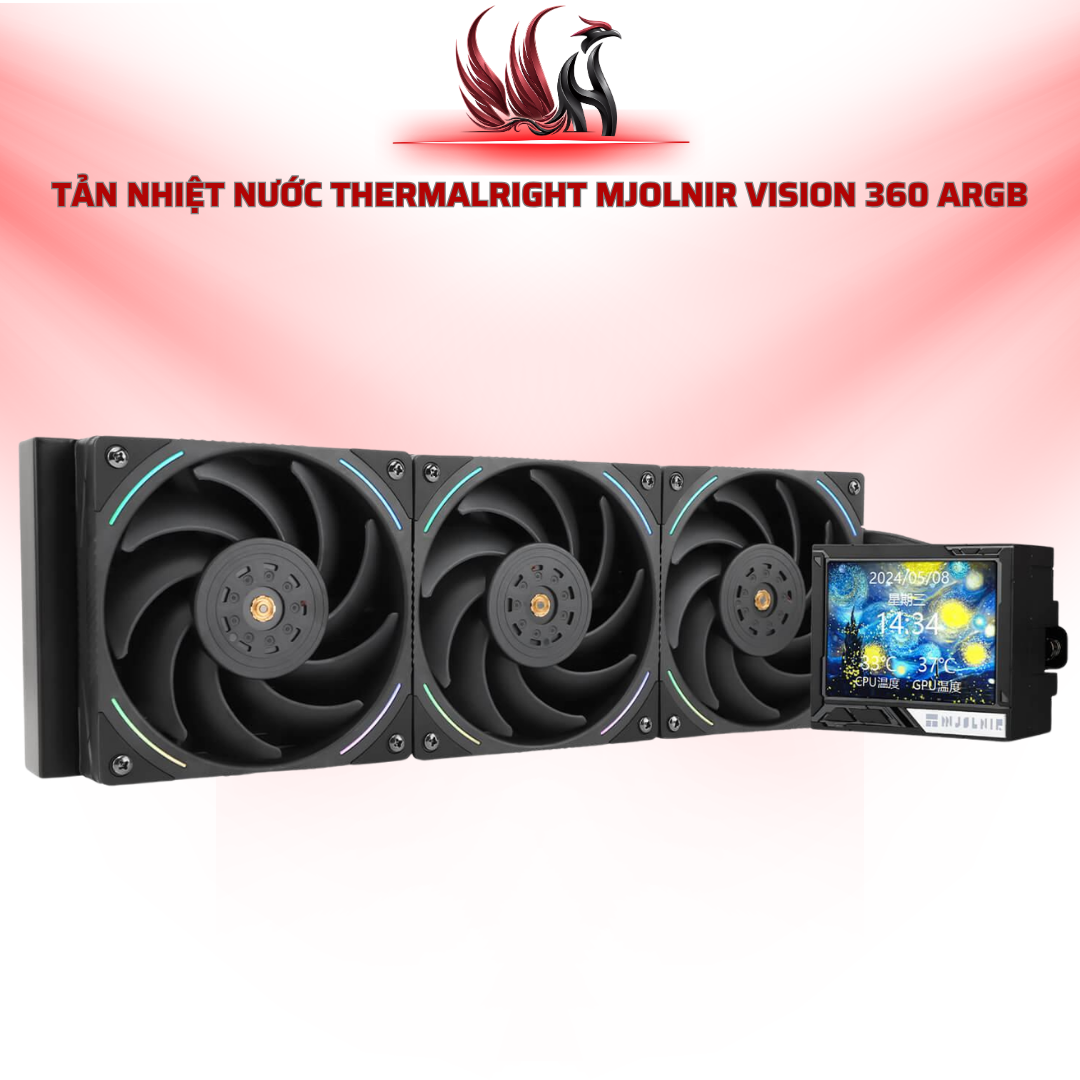 Tản Nhiệt Nước THERMALRIGHT Mjolnir Vision 360 ARGB Black | HOCO STORE PC