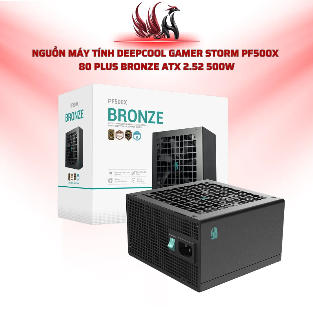 Nguồn DeepCool Gamer Storm PF500X 500W 80 Plus Bronze ATX 2.52 | HOCO STORE