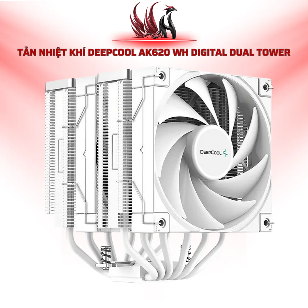 Tản Nhiệt Khí DeepCool AK620 WH DIGITAL Dual Tower | HOCO STORE