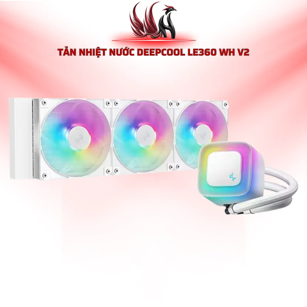 Tản Nhiệt Nước DeepCool LE360 WH V2 ARGB 360mm Màu Trắng | HOCO STORE