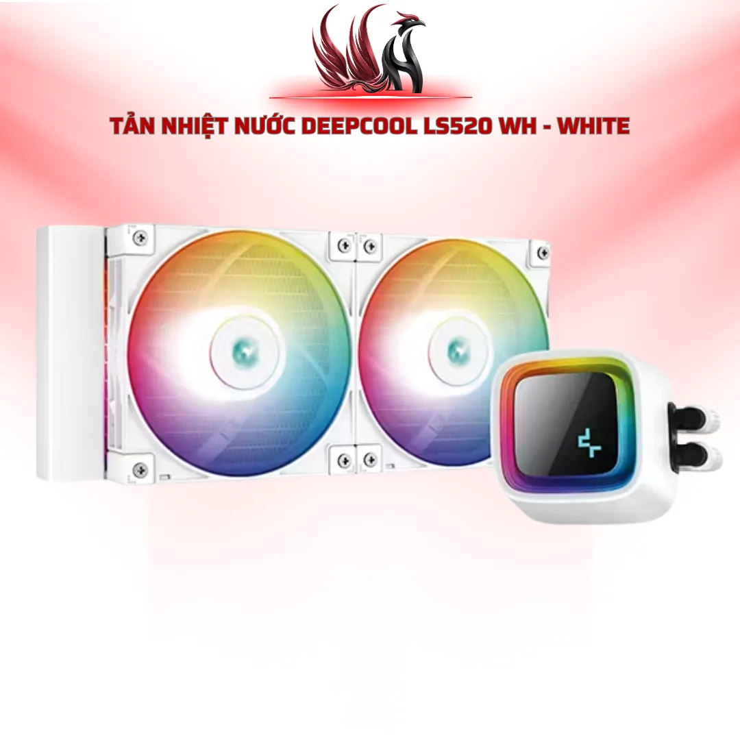 Tản Nhiệt Nước DeepCool LS520 WH ARGB 240mm Màu Trắng | HOCO STORE