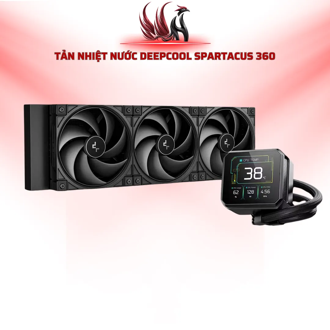 Tản Nhiệt Nước DeepCool SPARTACUS 360 ARGB LCD 3.4 Inch | HOCO STORE