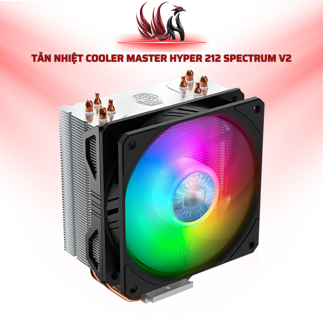 Tản Nhiệt Cooler Master Hyper 212 Spectrum V2 RGB 4 Heatpipe | HOCO STORE PC