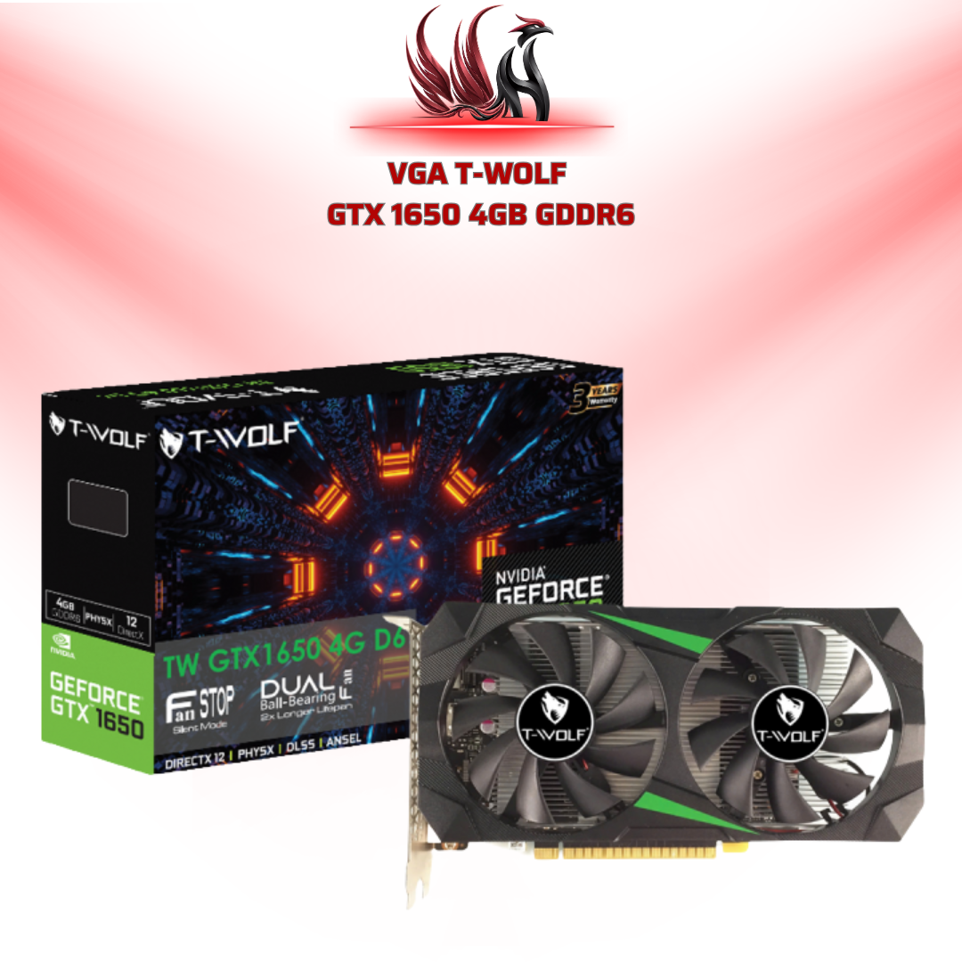 Card Màn Hình T-WOLF GTX 1650 4GB GDDR6 | HOCO STORE PC
