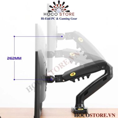 ARM Giá Đỡ Màn Hình NB F80 Xoay 360 Độ Màu Trắng l Hoco Store PC