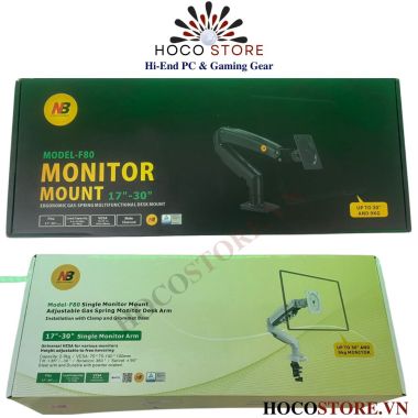 ARM Giá Đỡ Màn Hình NB F80 Xoay 360 Độ Màu Trắng l Hoco Store PC