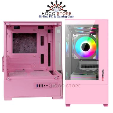 Vỏ Case Máy Tính Magic Mix Ultra Màu Hồng- mAtx