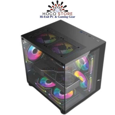 Vỏ Case Máy Tính VSP Aqual X2-M – Case Micro ATX Màu ĐEN