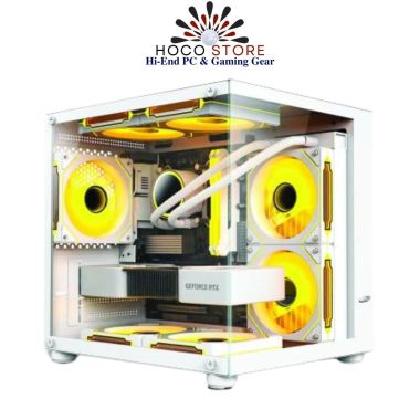 Vỏ Case Máy Tính Bể Cá VSP X2-M Trắng mATX