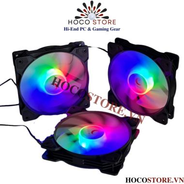 Quạt tản nhiệt - fan case led COOLMOON K8 Auto Led ( không hub ) l Hoco Store PC