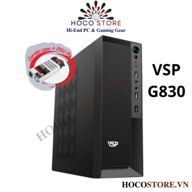 VỎ CASE MÁY TÍNH MiNi VSP SFF + NGUỒN 500W - G830 l Hoco Store PC