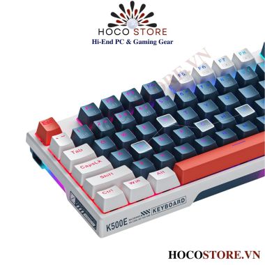 Bàn phím cơ Machenike K500E-B108 Wired RGB Dark Blue l Hoco Store PC