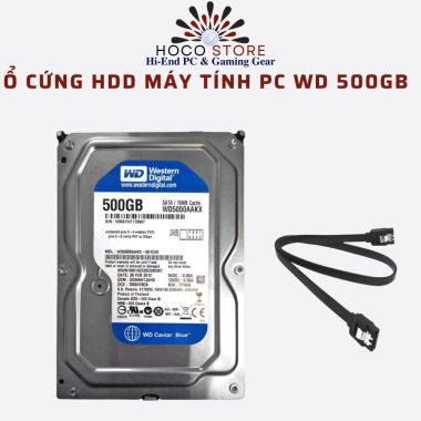 Ổ Cứng HDD Máy Tính PC WD 500GB - BH 24 Tháng