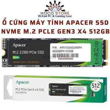 Ổ Cứng SSD Apacer 512GB M.2 PCIe Gen 3x4 Tốc độ cao