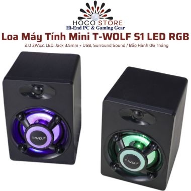 Loa Máy Tính Mini T-WOLF S1 LED RGB