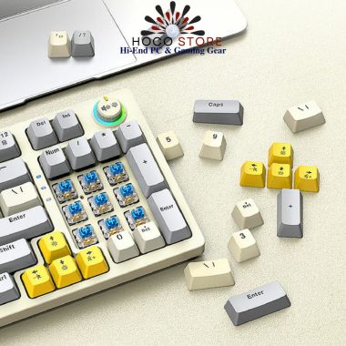 Bàn Phím Cơ 97 Phím T-WOLF T50 Blue Switch Màu Xám Trắng
