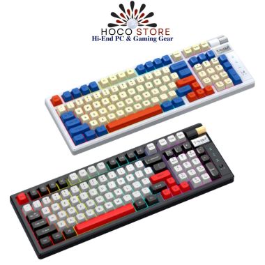 Bàn Phím Cơ Tri-mode T-WOLF T70 RED Switch Trắng