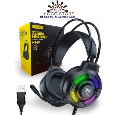 Tai Nghe Máy Tính Chụp Tai Có Mic T-WOLF H140