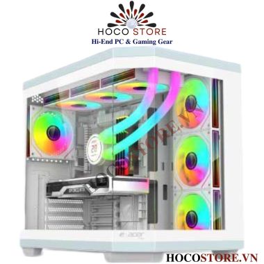 Vỏ Case Máy Tính ACER V950 Cubi < ATX / mATX > VSP Cubi Mặt Kính Cường Lực GAMING l Hoco Store PC