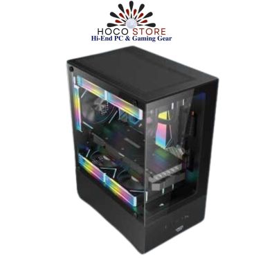 VỎ CASE MÁY TÍNH VSP AQUAL X3 M-ATX Màu ĐEN