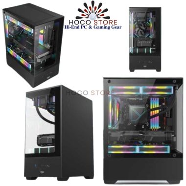 VỎ CASE MÁY TÍNH VSP AQUAL X3 M-ATX Màu ĐEN