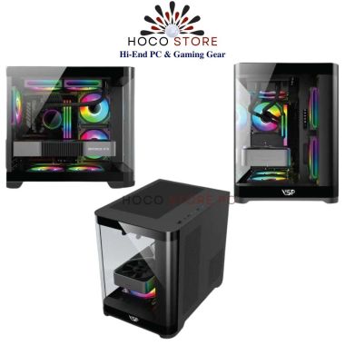 Vỏ Case Máy Tính VSP Gaming X7 - Màu Đen | Hoco Store PC