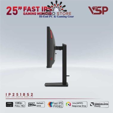 Màn hình VSP Gaming IP2518S2 25 Inch IPS Xoay 180 Độ 180Hz