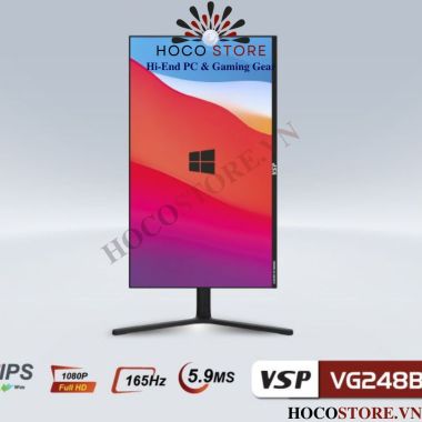 MÀN HÌNH VSP 165Hz XOAY DỌC / NGANG ESPORT GAMING FHD 24INCH - VG248B l Hoco Store PC