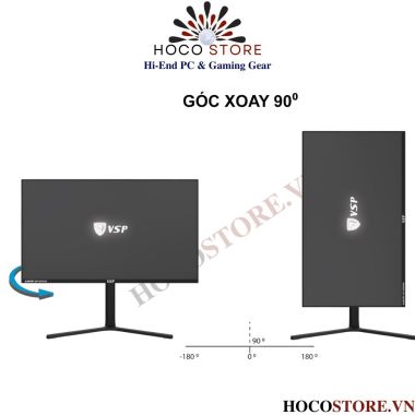 MÀN HÌNH VSP 165Hz XOAY DỌC / NGANG ESPORT GAMING FHD 24INCH - VG248B l Hoco Store PC