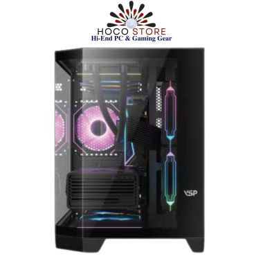 Vỏ Case Máy Tính VSP X2 Luxury Plus Đen mATX Và ITX