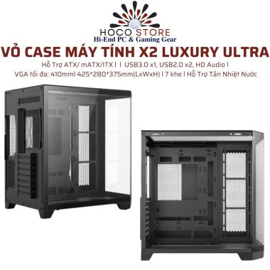 VỎ CASE MÁY TÍNH VSP X2 LUXURY ULTRA ATX mATX ITX