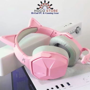 Tai nghe Mèo Gaming Chụp Tai Xiberia V13U Hồng