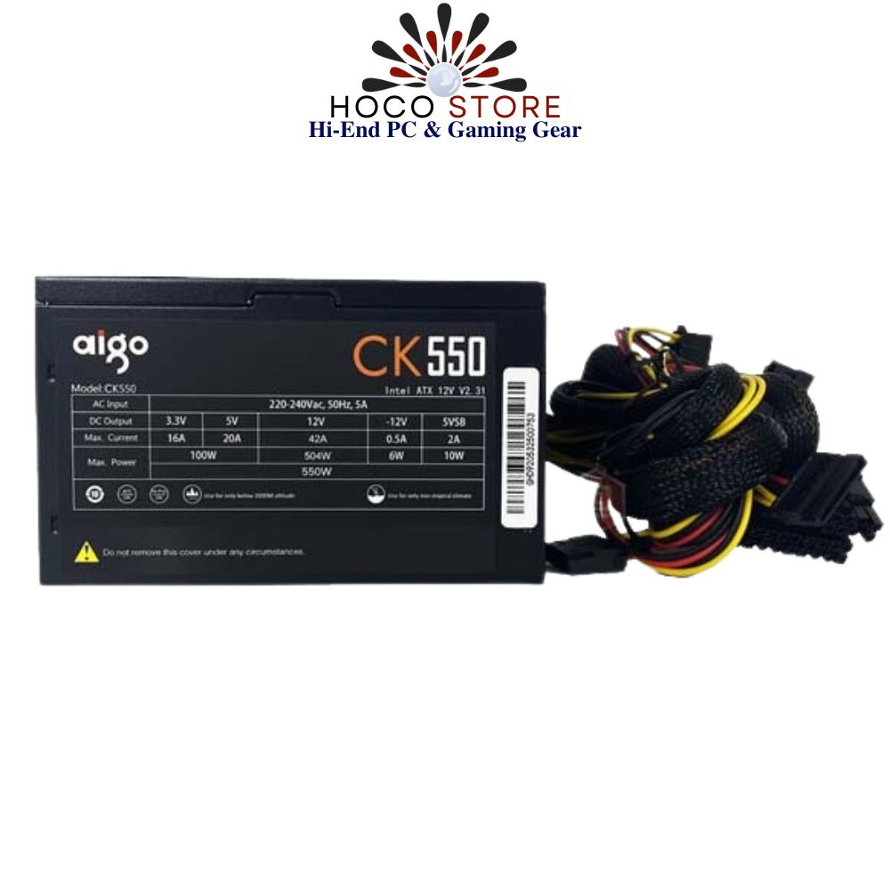 Nguồn Aigo CK550 550W 80 Plus Bảo Hành 36 Tháng