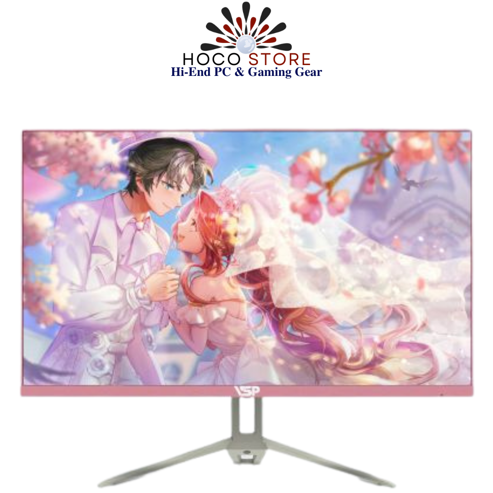 Màn hình VSP V2704S Hồng | 27 inch, Full HD, IPS, 75Hz, 5ms, phẳng