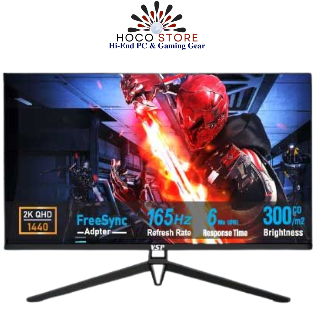 Màn Hình Gaming VSP VG274Q | 27 inch, 2K, VA, 165Hz, 6ms, Phẳng