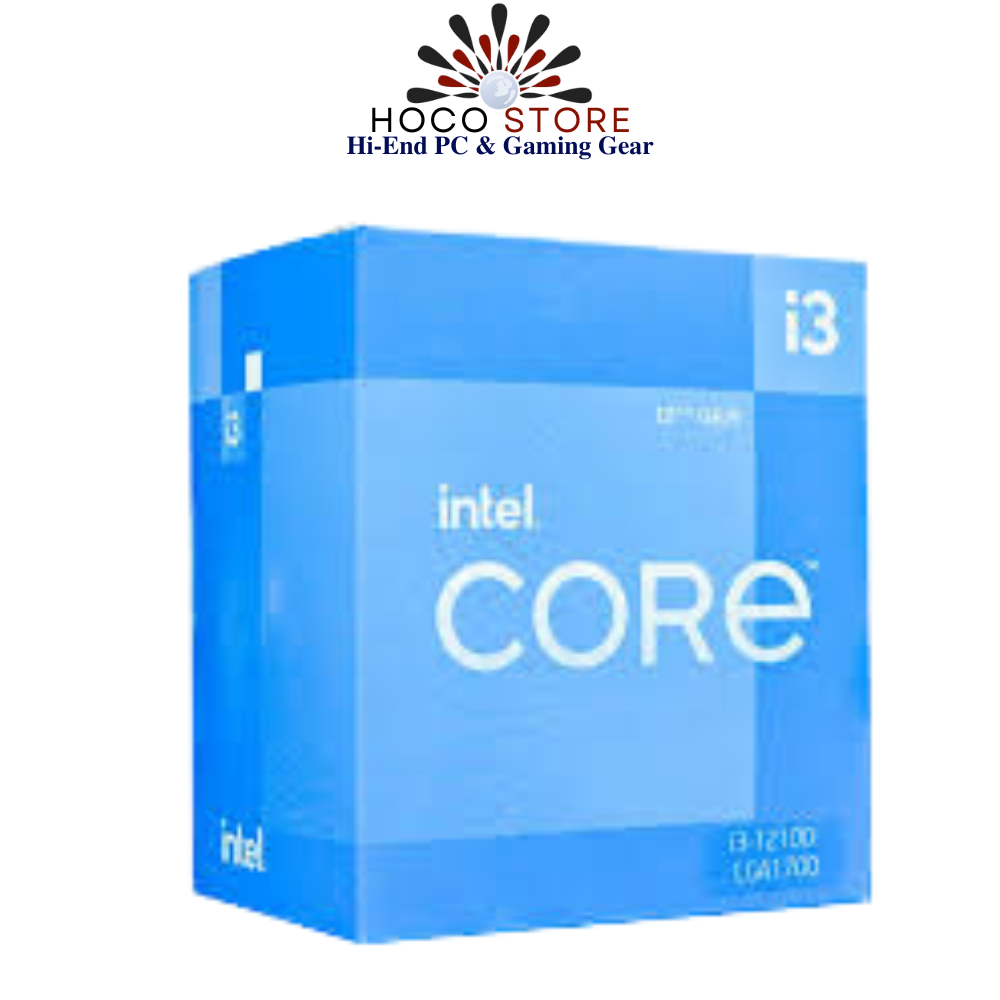 CPU Intel Core i3 12100F (3.3GHz turbo up to 4.3GHz, 4 nhân 8 luồng, 12MB Cache, 58W)